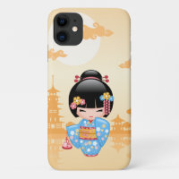 Maiko Kokeshi Doll - Cute Japanese Geisha Girl