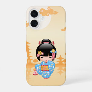 Maiko Kokeshi Pop - Schattig Japans Geisha Meisje iPhone 16 Hoesje