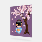 Maiko Kokeshi poupée mignonne Geisha fille pourpre (Angle)