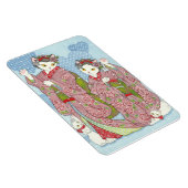Maiko Maneki Neko Bonne Chance Kimono Chats Magnet (Côté Droit)