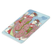 Maiko Maneki Neko Succes Kimono Katten Magneet (Linkerzijde)