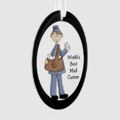 Mail Carrier Acrylic Hartelijk dank Ornament (voorkant)