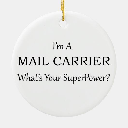 MAIL CARRIER KERAMISCH ORNAMENT (Achterkant)