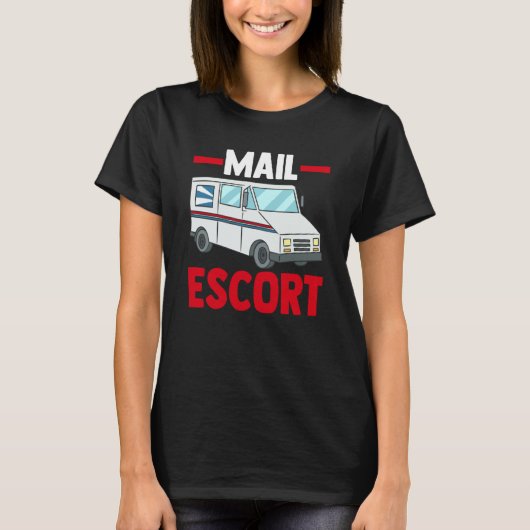 Mail Carrier Postman Mailman Postal Worker Mail Es T-shirt (Voorkant)