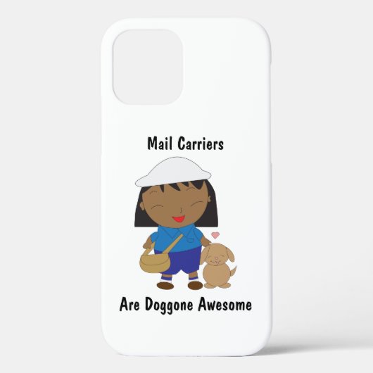 Mail Carrier Vrouw Black Funny Personaliseren Case-Mate iPhone Case (Achterkant)