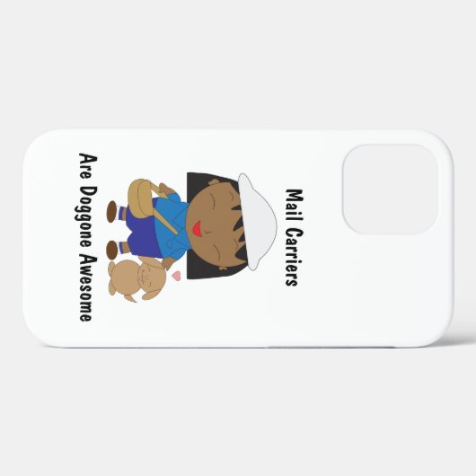 Mail Carrier Vrouw Black Funny Personaliseren Case-Mate iPhone Case (Achterkant (horizontaal))