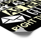 Mail Lady Carrier Vrouw Postal Worker Poster (Hoek)