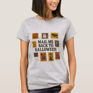 Mail Me Terug naar Halloween T-Shirt - Retro Posta