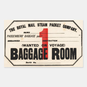 Mail Steam Packet Co. Rechthoekige Sticker