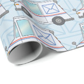  Mail Truck Cadeaupapier (Rol Hoek)