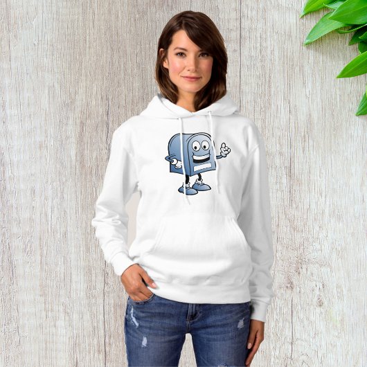 Mailbox mascotte Happy Blue Postal karakter Hoodie