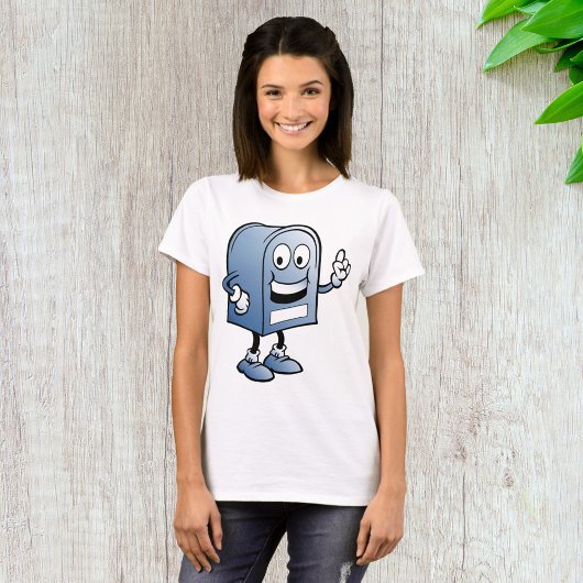Mailbox mascotte Happy Blue Postal karakter T-shirt