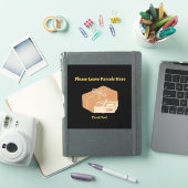 Mailbox Parcel Sticker Zwarte Achtergrond (iPad Cover)