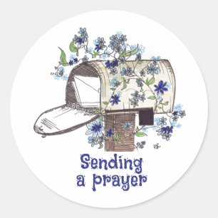 Mailbox Prayer Ronde Sticker
