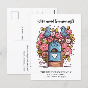 Mailbox Tortelduifjes Nieuwe Home Verhuisaankondig Briefkaart