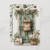 Mailbox Voordeur Postvervoerder Bedankkaart (Voorkant / Achterkant)