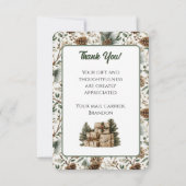 Mailbox Voordeur Postvervoerder Bedankkaart (Achterkant)