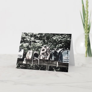 Mailboxen op de wijnstok kaart