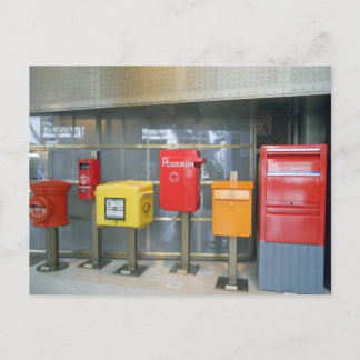 Mailboxen uit de hele wereld briefkaart