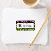 Mailinglabels - Zebra'n leopard Monogramma Etiket (Insitu)