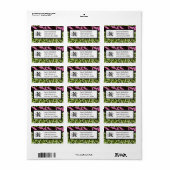 Mailinglabels - Zebra'n leopard Monogramma Etiket (Full Sheet)