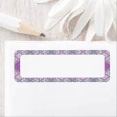 MAILLE ARGYLE LILAS .75"x2.25" Étiquettes (En situation)
