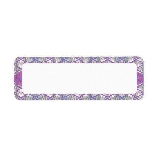 MAILLE ARGYLE LILAS .75"x2.25" Étiquettes (Devant)