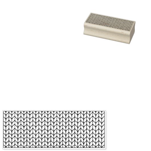 MAILLE ENDROIT 1x2.5 Tampon en caoutchouc / Horizo (Tamponné)