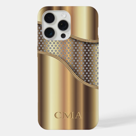 Maille métallique dorée | Monogramme (Verso)