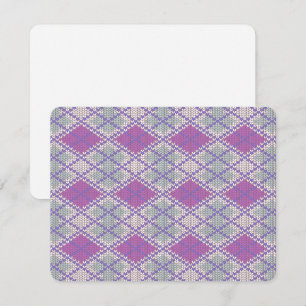 MAILLET ARGYLE TRICOT 4.25x5.5 Carte à plat / Hori