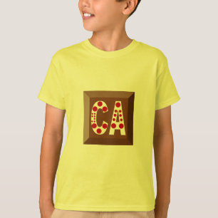 Maillot bleu T-shirt CANADA CHOCOLATE CANDIES