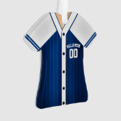 Maillot de Baseball Bleu et Blanc (devant)