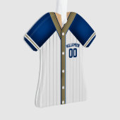 Maillot de baseball bleu et or (devant)