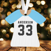 Maillot de baseball bleu personnalisé