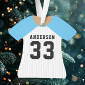 Maillot de baseball bleu personnalisé