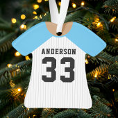 Maillot de baseball bleu personnalisé
