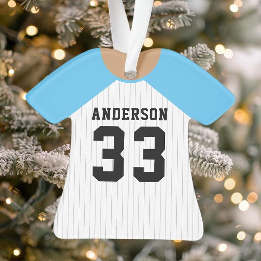 Maillot de baseball bleu personnalisé
