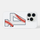 Maillot de Baseball Numéro 4 (Verso Horizontal)