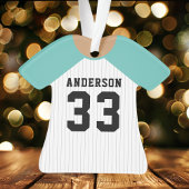 Maillot de baseball sarcelle personnalisé