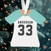 Maillot de baseball sarcelle personnalisé