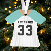 Maillot de baseball sarcelle personnalisé