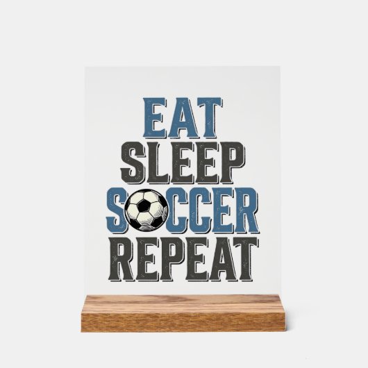 Maillot de football Manger Dormir Répéter Typograp (Recto)