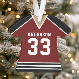 Maillot de hockey Équipe de sport Uniforme Marron