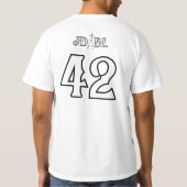 Maillot T-Shirt de Ligue Uniforme Blanc (Dos)