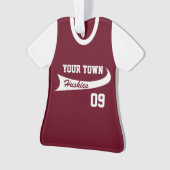 Maillot uniforme de ligue de baseball avec photo (devant)