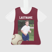 Maillot uniforme de ligue de baseball avec photo (dos)