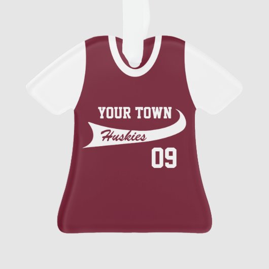 Maillot uniforme de ligue de baseball avec photo (devant)