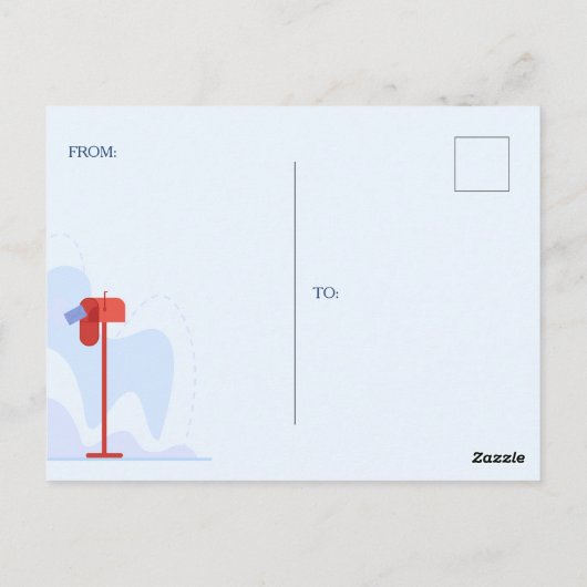 Mailman Bedankt voor je postkaart (Achterkant)