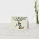 Mailman Bit by Dog Postal Workers Day Kaart (Voorkant)