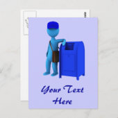 Mailman Briefkaart (Voorkant / Achterkant)